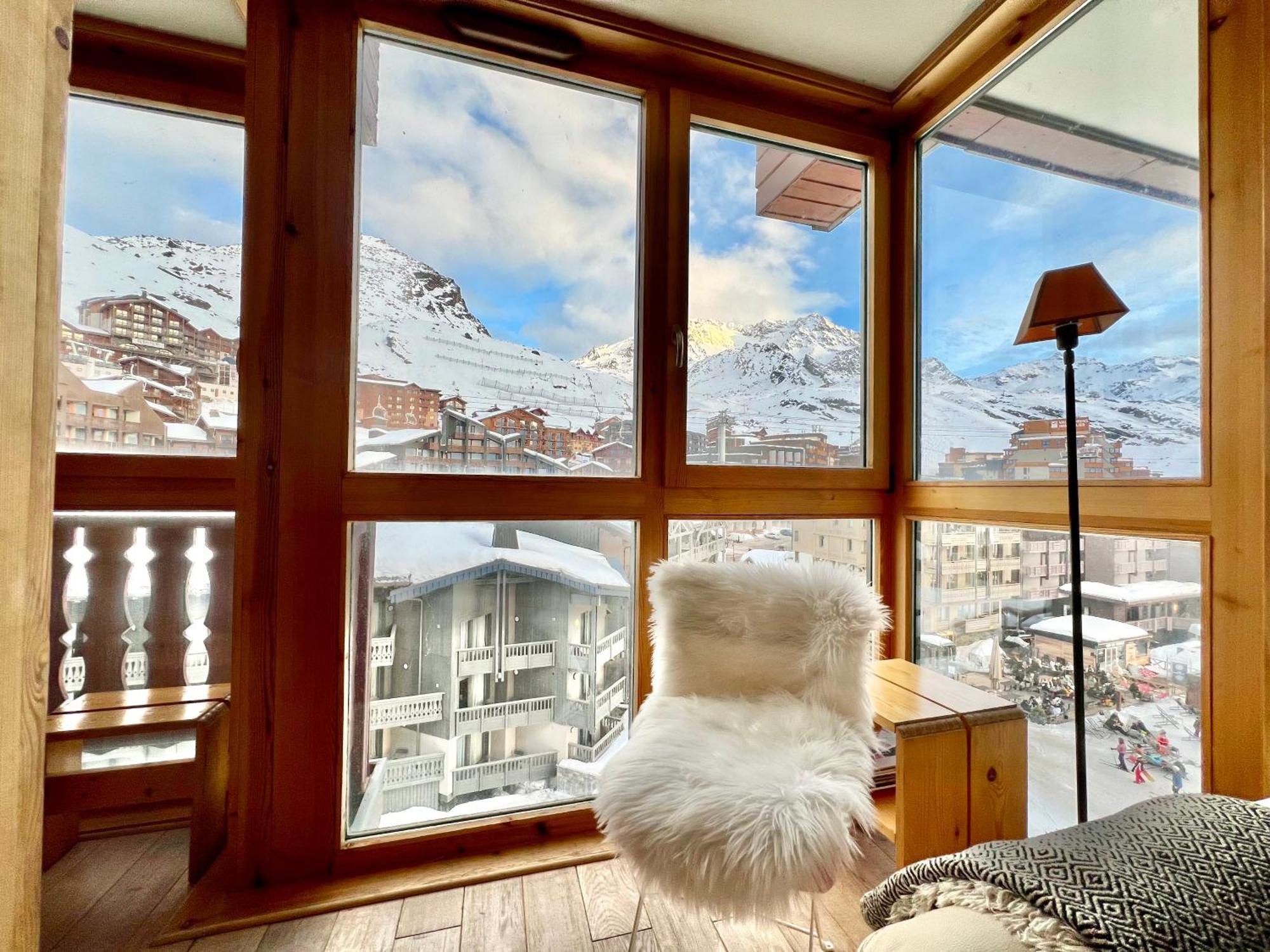 Dernier Etage Avec Vue Sur Les Montagnes Emplacement Exceptionnel Au Coeur De Val Thorens Ski Aux Pieds Prestations Incluses ภายนอก รูปภาพ